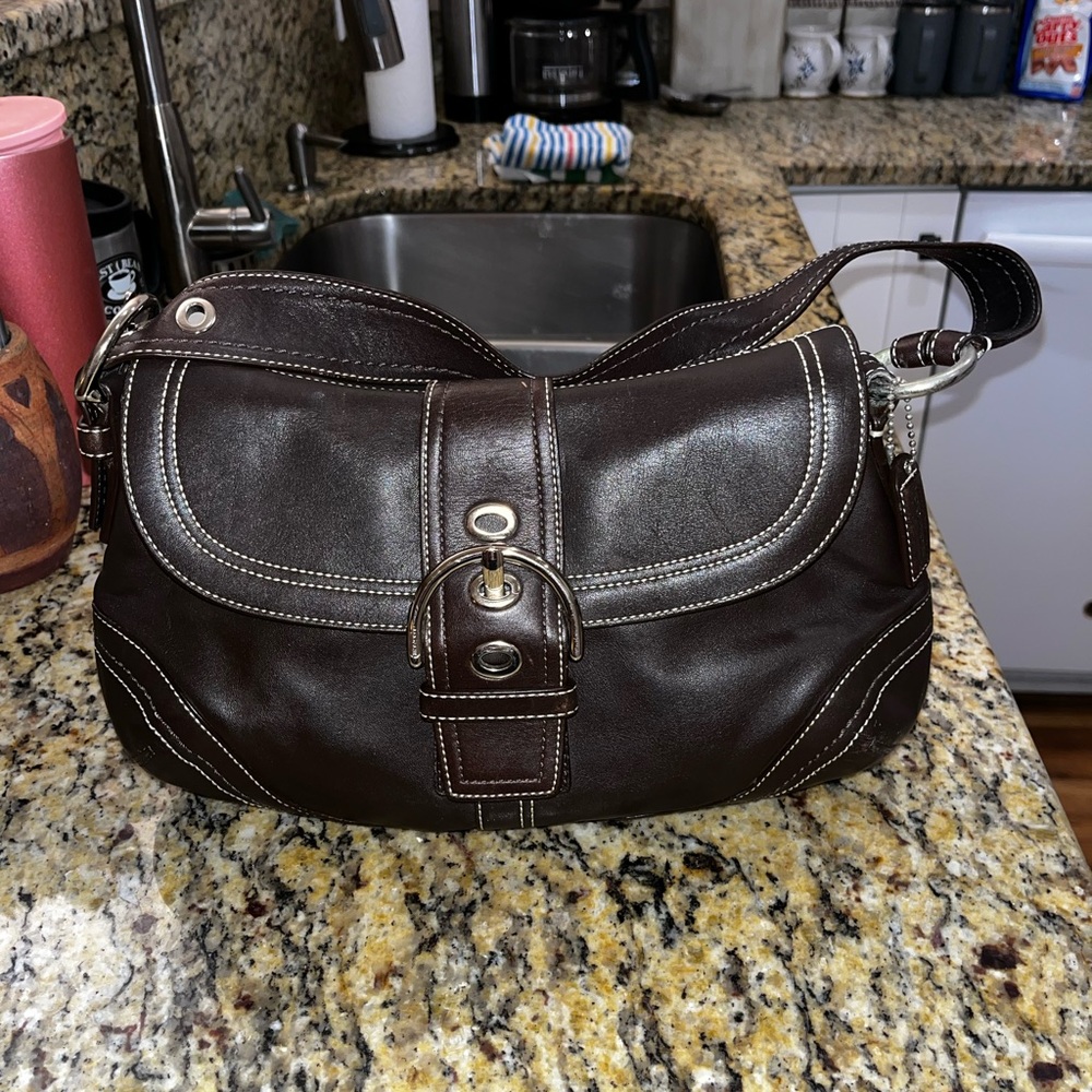 Coach Soho Chocolate Brown Handbag 8.25X13.5